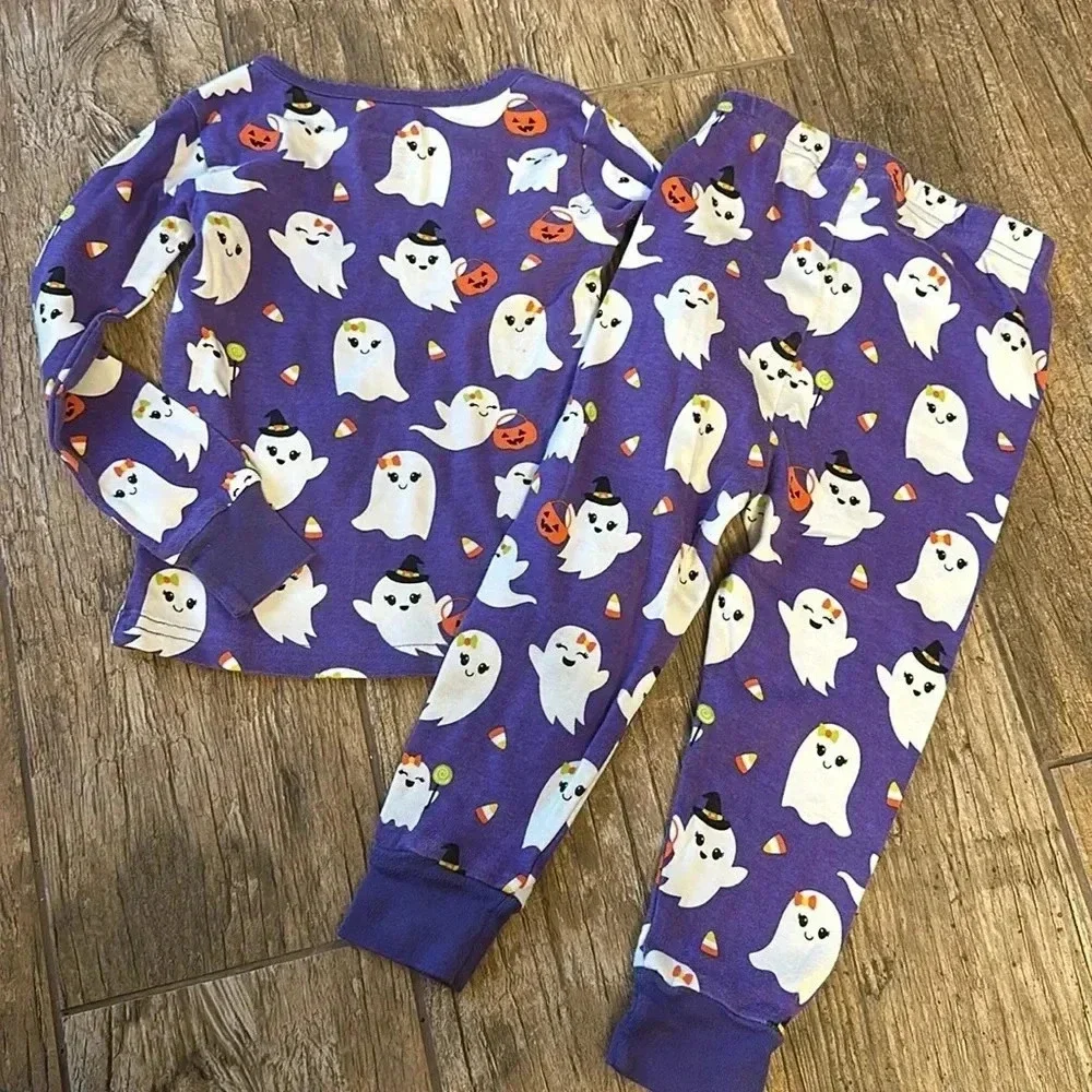 Gymboree Halloween purple Pajama Set girls 18-24 months